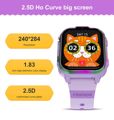 2025 NEW For Xiaomi GPS Children's Smart Watch 4G Track Video Call Camera SOS Waterproof Display Location LBS Tracker SmartWatch