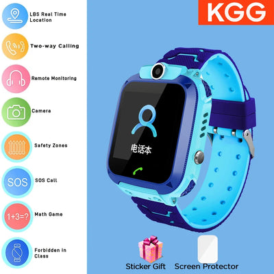 ﻿ Kids Smart Watch Phone 4G Sim Card 2G Internet SOS LBS Location Call Child SmartWatch Camera Waterproof Clock For Boys Girls