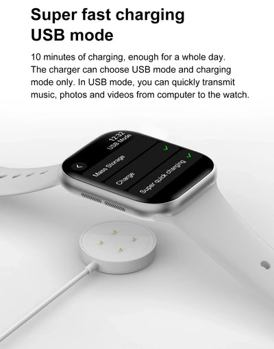 New GPS Smart Watch Men For Apple Watch 9 Series Always On Display Body Temperature BT Call NFC Women Smartwatch For IOS Android