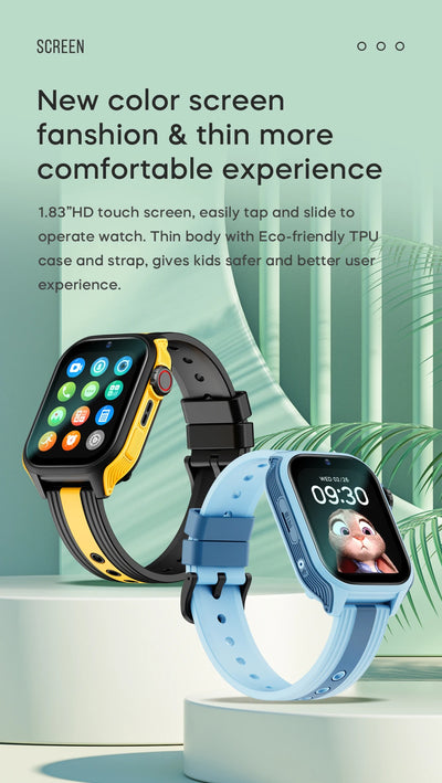 2025 New VK36 4G Children Smartwatch Camera Video Call SOS SIM Card WIFI GPS Positioning Compatible with Android IOS Kids Watch