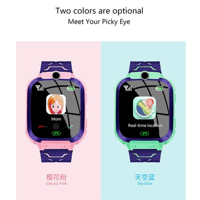 Q19 Kids Smart Watch Kids GPS WIFI 2G Sim Card LBS Tracker SOS Camera Children Voice Smartwatch Touchscreen Video Call Watch