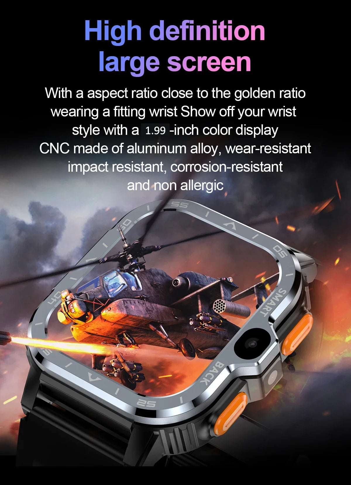 New Android 4G/5G SIM Card Smartwatch Man Woman GPS HD Camera 64G RAM NFC WiFi Google Play Sports NFC Smart Bracelet For XIAOMI