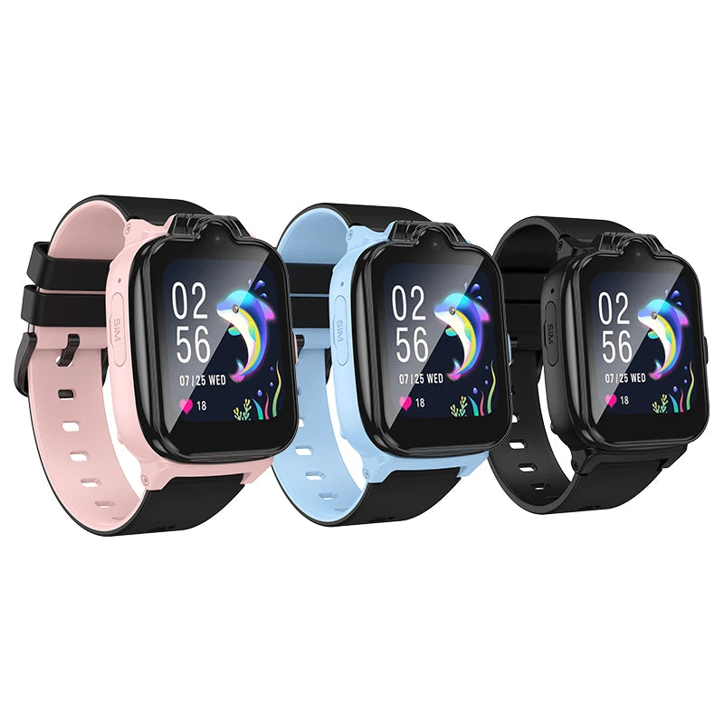 HOCO 1.6inch 2.5D HD Touch Screen 4G Children Phone Watch LBS GPS WIFI Positioning Kid Smart Watch Support GSM WCDMA FDD Network