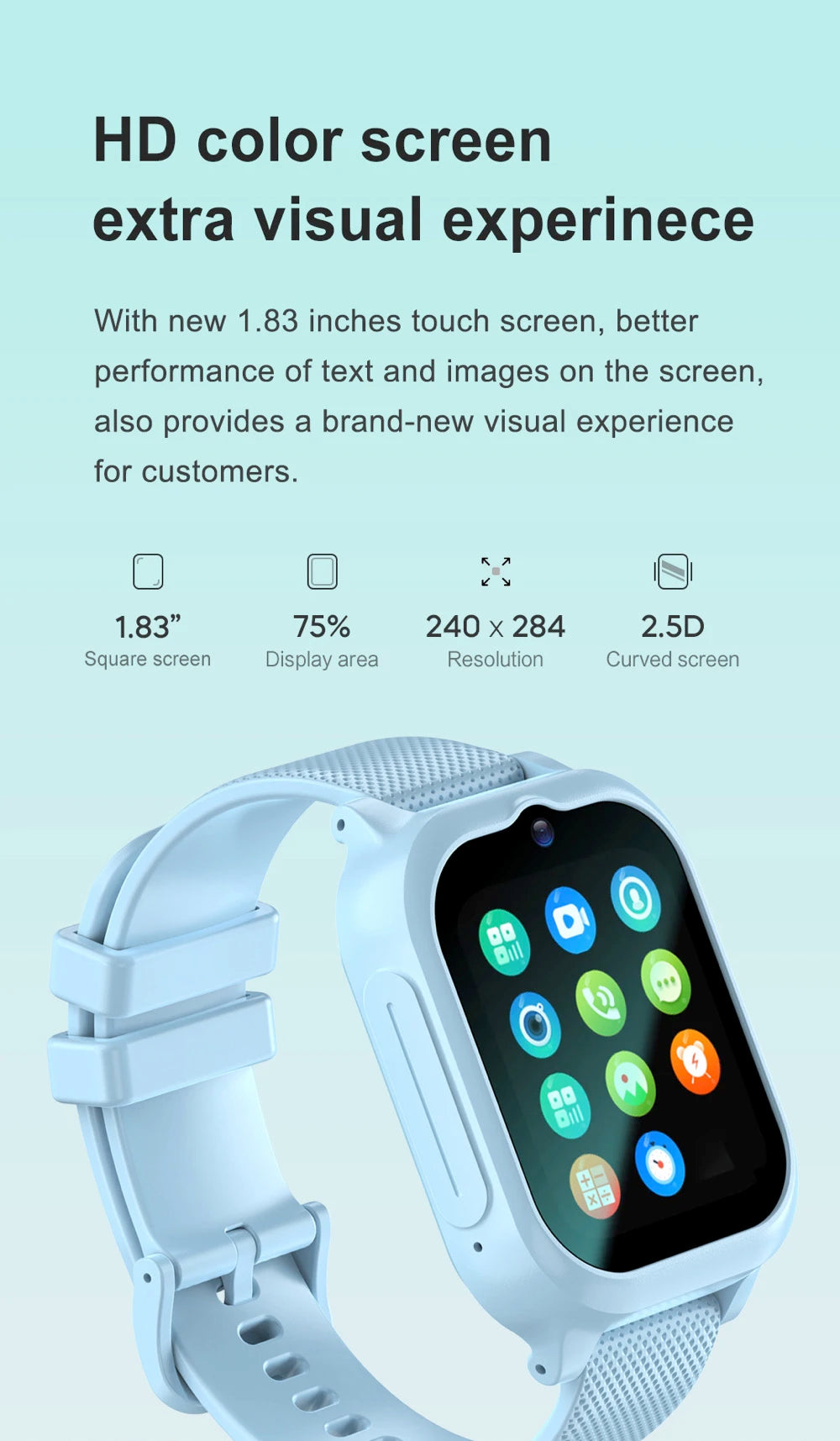 New 4G Video Call Chat Smart Watch Kids Student Waterproof GPS WIFI LBS Location 700Mah Battery Calculator Children Smartwatch
