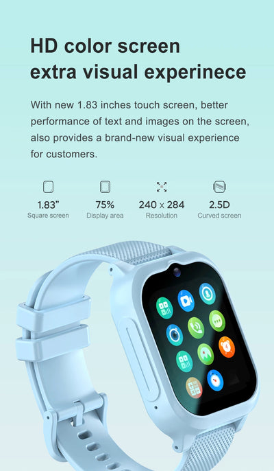 New 4G Video Call Chat Smart Watch Kids Student Waterproof GPS WIFI LBS Location 700Mah Battery Calculator Children Smartwatch