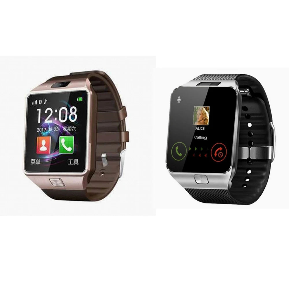 DZ09 Smart Watch TF SIM Card Digital Touch Screen Camera Smartwatch Bluetooth Remote Camera WristWatch For IOS & Android Phones