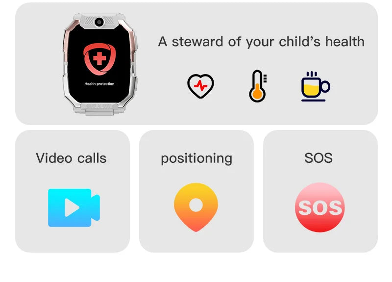 Smartwatch Kids GPS SIM Card 4G 2025 Connected 5G Smart Watch SOS Howear HW Z10 Video Call APP Store Dual Cameras Wifi Bluetooth