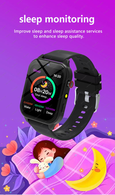 2025 New Smart Watch Kids 1.83 Inch Display 18 Games Sleep Monitor Camera Alarm Clock Children Kids Smartwatch Boys Girls Gifts