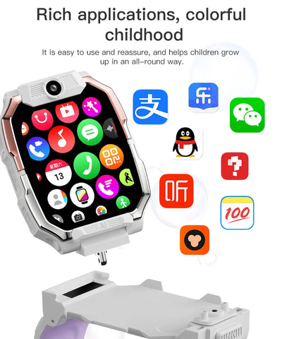 Smartwatch Kids GPS SIM Card 4G 2025 Connected 5G Smart Watch SOS Howear HW Z10 Video Call APP Store Dual Cameras Wifi Bluetooth