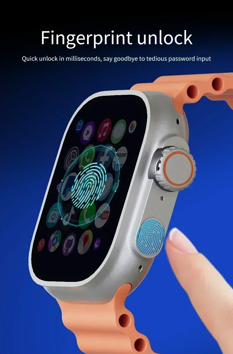 New DW100 4G Android Smartwatch Global Call Fingerprint Unlock 4G SIM Card 2.29 Inch AMOLED Video Chat WIFI GPS App Download