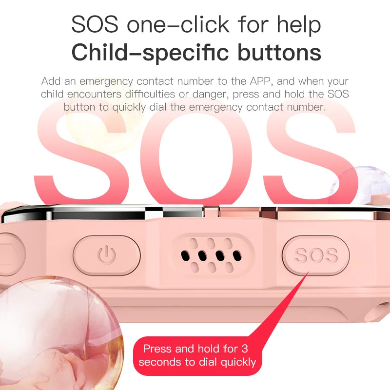 Smartwatch Kids GPS SIM Card 4G 2025 Connected 5G Smart Watch SOS Howear HW Z10 Video Call APP Store Dual Cameras Wifi Bluetooth