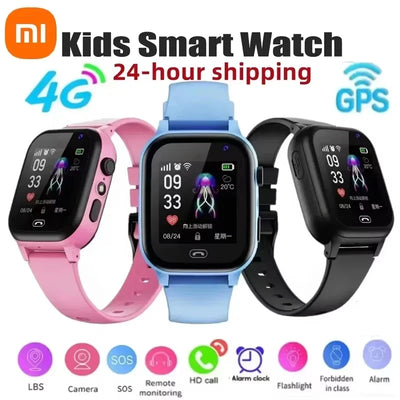 Xiaomi  Kids Smart Watch New Location Video Call SIM Card 5G Child Smartwatch SOS GPS Camera Waterproof Upgrade Watch For Boys G