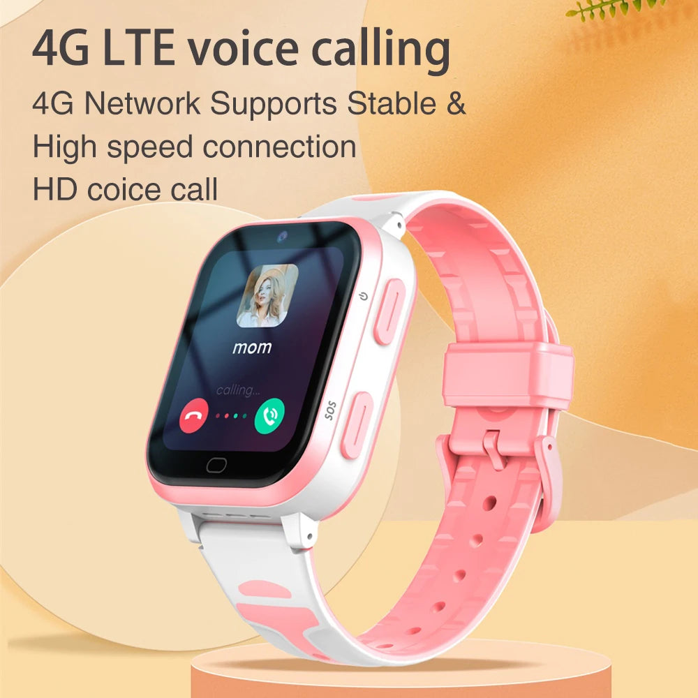 2025 New 4G Video Call Kids Smart Watch GPS HD Camera 700Mah RAM 1GB ROM 8GB Children Watches Voice Chat Student Smartwatches