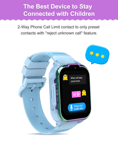 2025 NEW For Xiaomi GPS Children's Smart Watch 4G Track Video Call Camera SOS Waterproof Display Location LBS Tracker SmartWatch