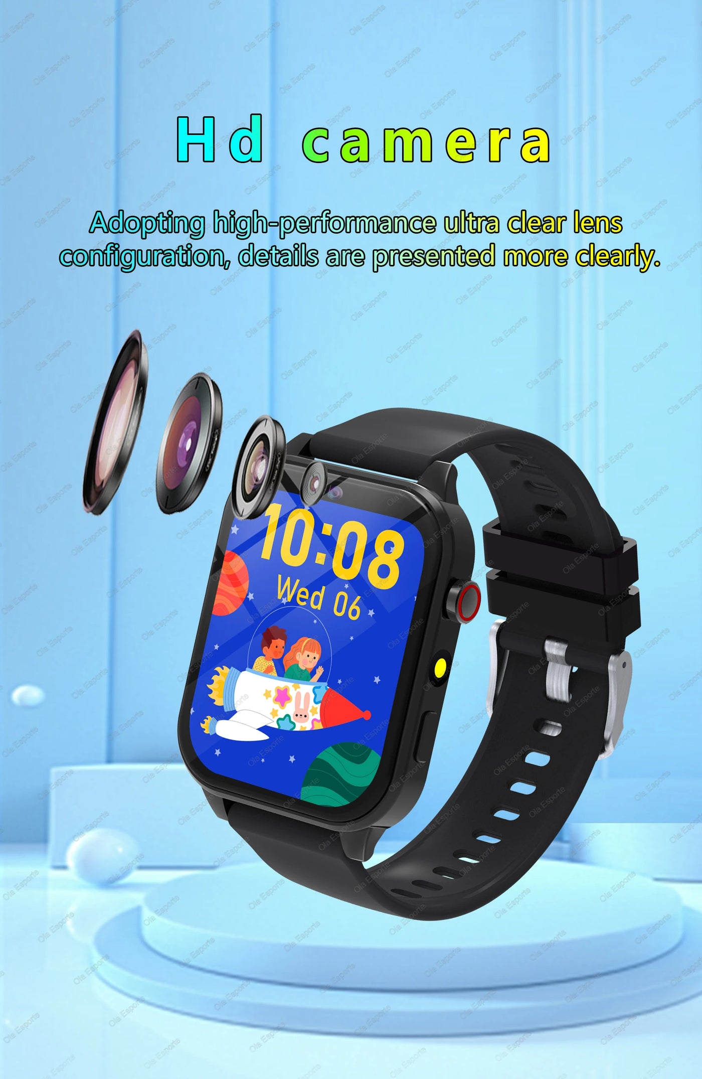 2025 New Smart Watch Kids 1.83 Inch Display 18 Games Sleep Monitor Camera Alarm Clock Children Kids Smartwatch Boys Girls Gifts
