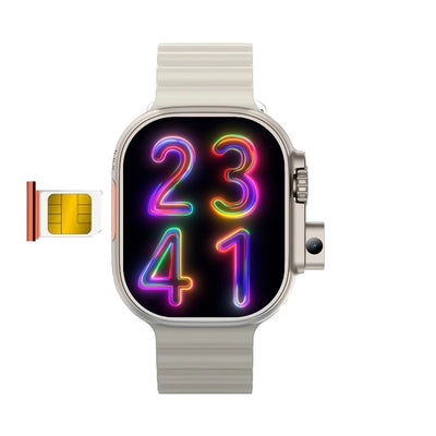 New DW100 4G Android Smartwatch Global Call Fingerprint Unlock 4G SIM Card 2.29 Inch AMOLED Video Chat WIFI GPS App Download