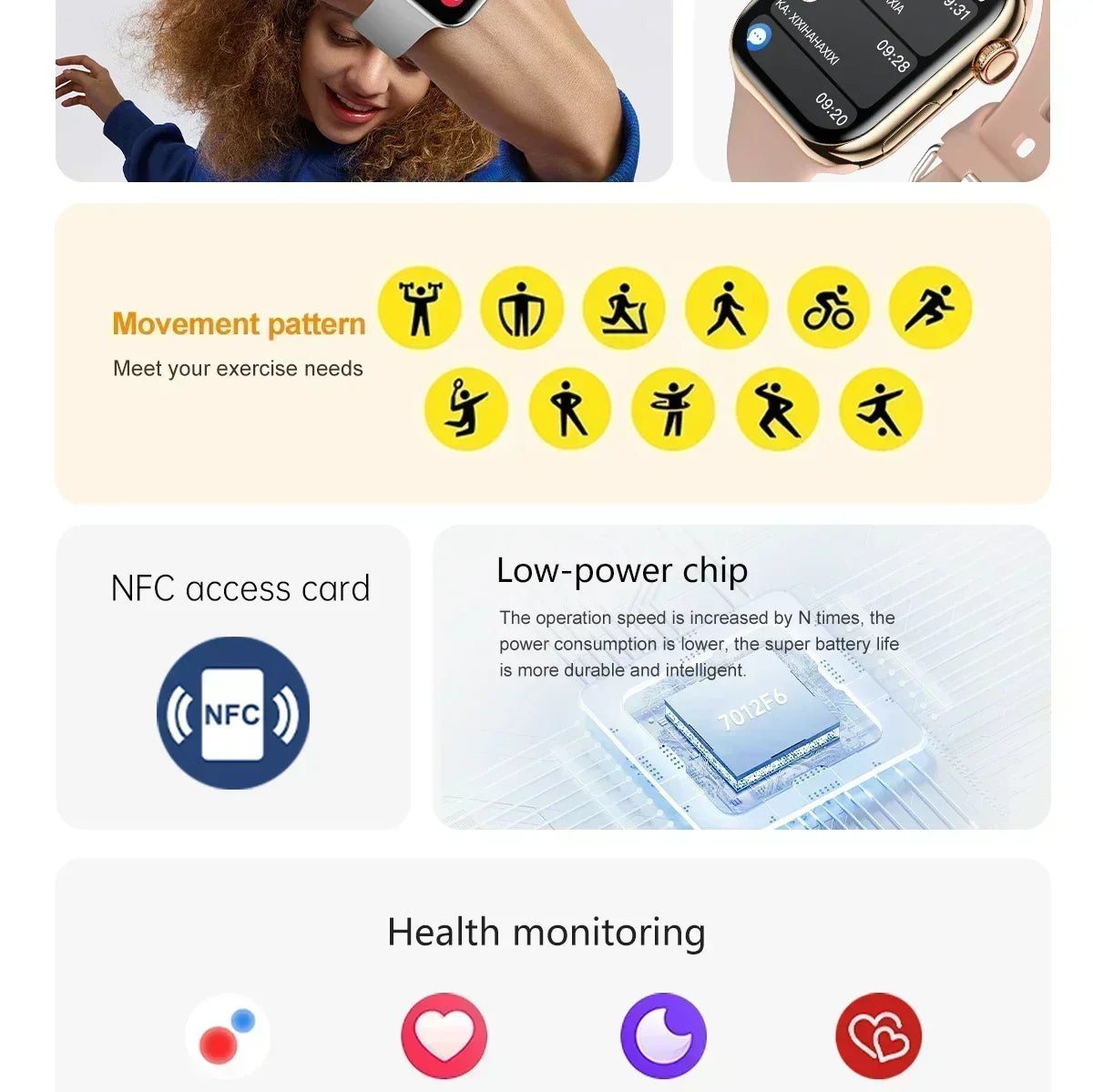2025 New Original For Apple Watch 10 Smart Watch Men Body Temperature Bluetooth Call NFC GPS Sports Women SmartWatch for Apple