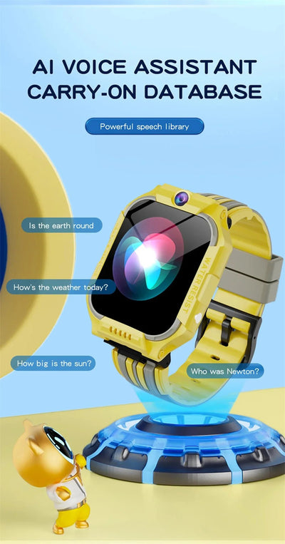 For Xiaomi Kids Smart Watch Multifunctional GPS Location SOS Antil - lost Watch Ip67 Voice Function Sim Card Smart Watch Kids Gift - Tiny Treasure Boutik