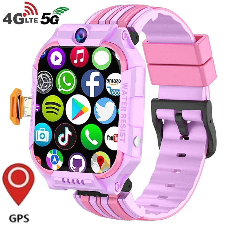 For Xiaomi Kids Smart Watch Multifunctional GPS Location SOS Antil - lost Watch Ip67 Voice Function Sim Card Smart Watch Kids Gift - Tiny Treasure Boutik