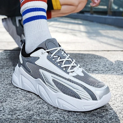 Half Boy Sneakers Designer Luxury 2024 Brand Mens Sports Shoes Slipstop Walking Shoes Large Soles Men Boots Flame Tennis Shoo - Tiny Treasure Boutik