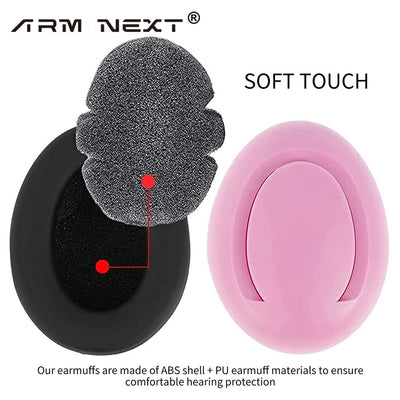Infant Ear Muffs Noise Cancelling Soft Padded Design Baby Ear Protection Headphones with Elastic Headband - Tiny Treasure Boutik