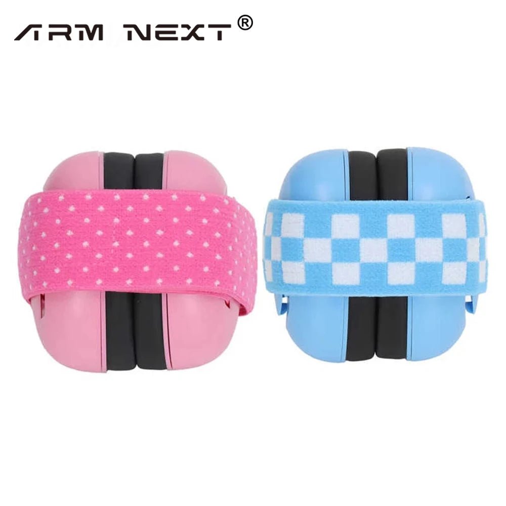 Infant Ear Muffs Noise Cancelling Soft Padded Design Baby Ear Protection Headphones with Elastic Headband - Tiny Treasure Boutik