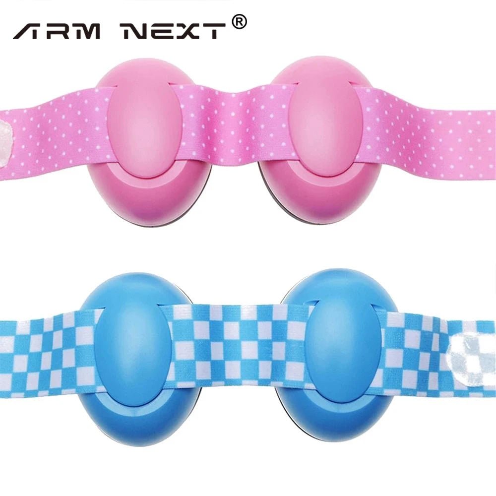 Infant Ear Muffs Noise Cancelling Soft Padded Design Baby Ear Protection Headphones with Elastic Headband - Tiny Treasure Boutik