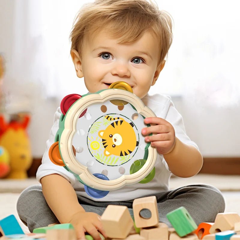 Montessori Baby Toys 0 12Month Musical Instruments Drum Educational Toys For Children Interactive Development Games for Babies - Tiny Treasure Boutik
