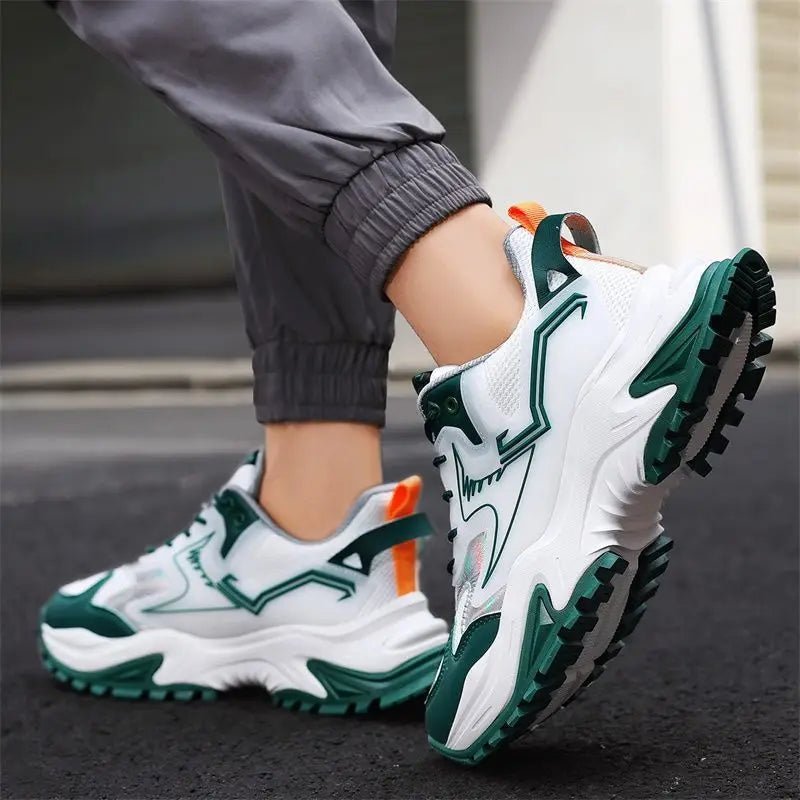 Spring New Men's Korean Fashion Versatile Casual Shoes Thick Sole Breathable Sports Shoes for Boys Dad Shoes sneaker - Tiny Treasure Boutik