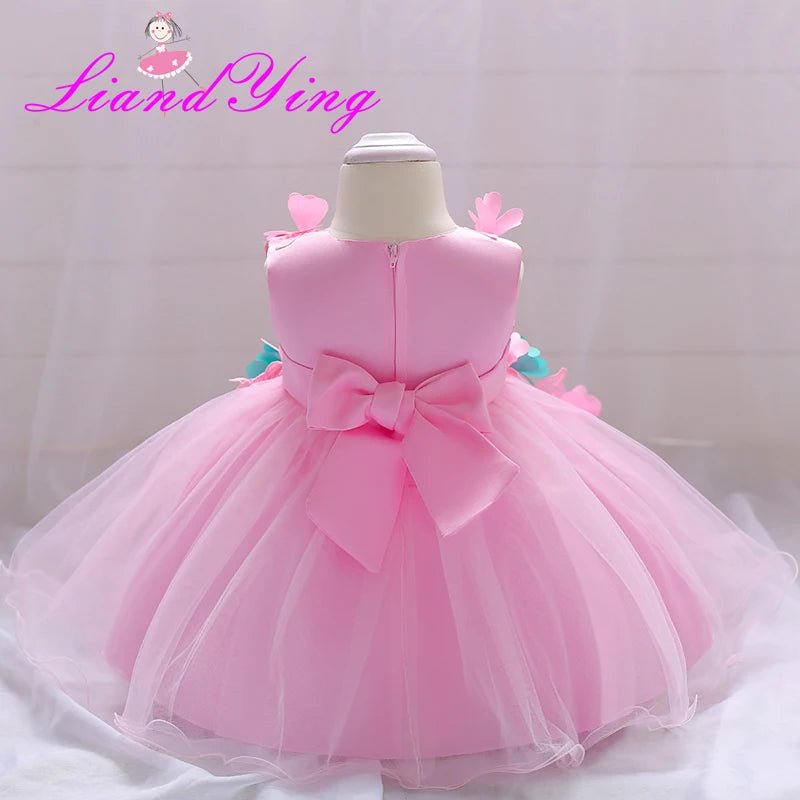 Summer Christmas Baby Girl 1 Year Birthday Little Dress Infant Christening Gowns Kids Party Wear Clothes Girls Boutique Clothing - Tiny Treasure Boutik