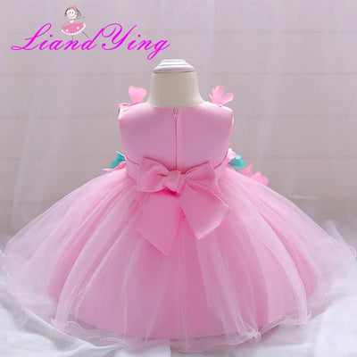 Summer Christmas Baby Girl 1 Year Birthday Little Dress Infant Christening Gowns Kids Party Wear Clothes Girls Boutique Clothing - Tiny Treasure Boutik