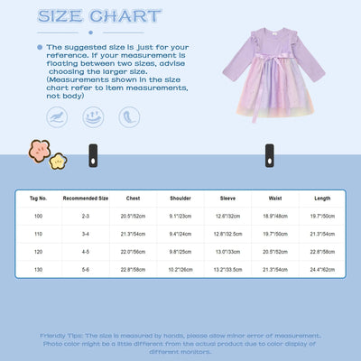 Toddler Baby Girls Clothes Long Sleeve Tulle Mesh Butterfly Dress for Christmas Party Birthday Wedding Princess Dress Daily Wear - Tiny Treasure Boutik