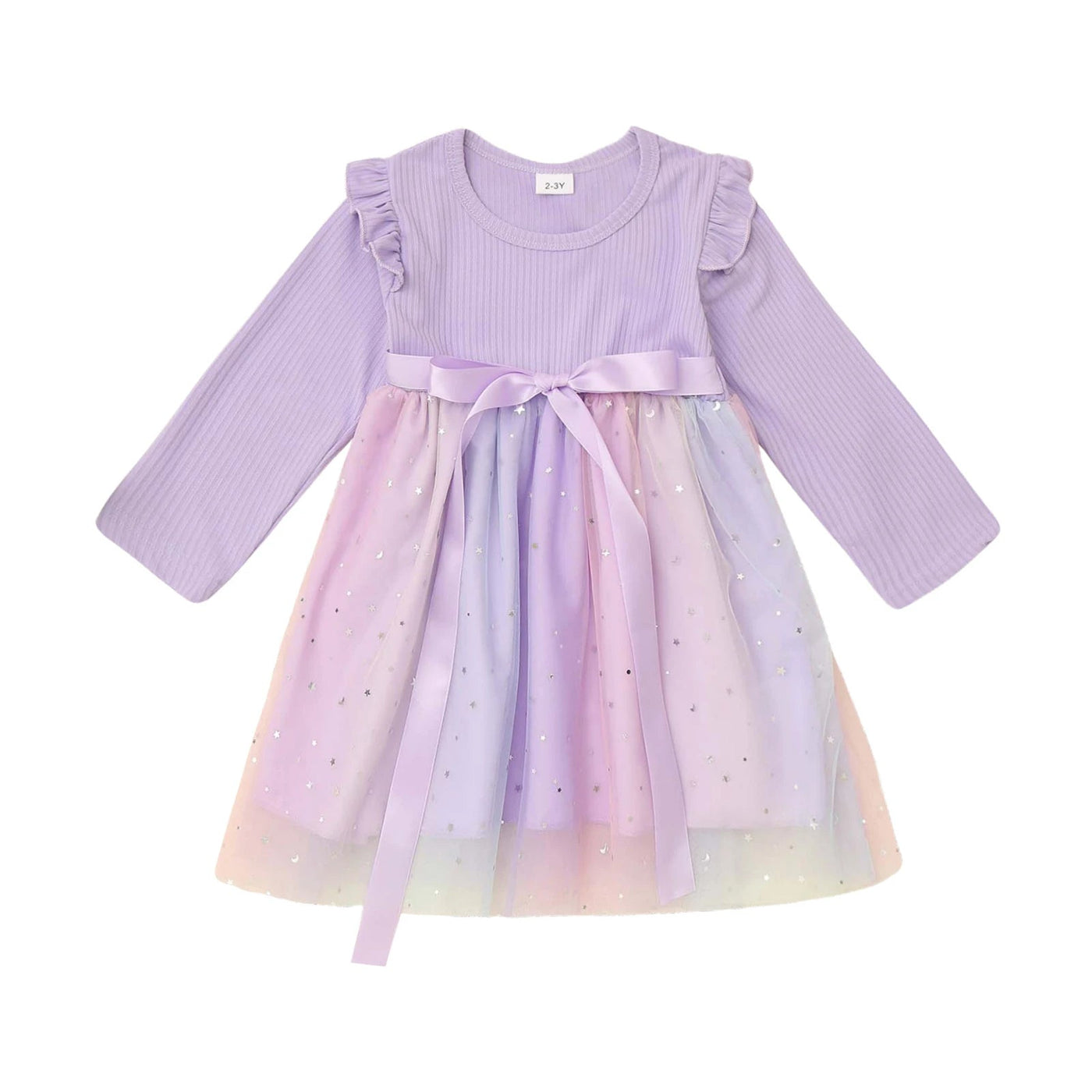 Toddler Baby Girls Clothes Long Sleeve Tulle Mesh Butterfly Dress for Christmas Party Birthday Wedding Princess Dress Daily Wear - Tiny Treasure Boutik